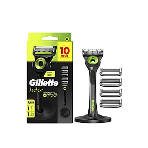 Gillette Labs with Exfoliating Bar Neon Night Edition + 5 Replacement Blades