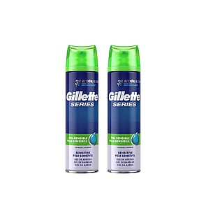 Gillette Series Sensitive Skin Shaving Gel 200ml x2