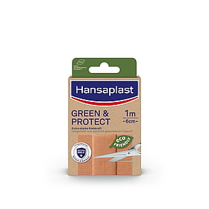 Hansaplast Green & Protect Plasters 1mx6cm x10 (10x1.1ydx2.4in)