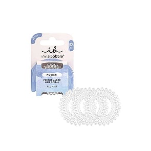 invisibobble Power Performance Hair Spiral Crystal Clear x3