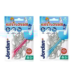 Jordan Kids Flosser + Replacement Head Refills 5+ Years x36