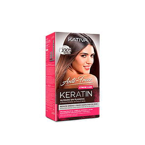 Kativa Anti-Frizz Xtreme Care Keratin Straightening Without Iron Kit