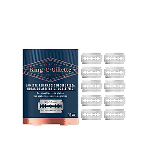 King C. Gillette Double Edge Safety Razor Blades x10