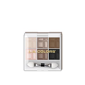L.A. Colors 6 Color Eyeshadow Palette CES464 In The Nude 4g