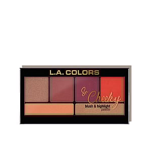 L.A. Colors So Cheeky Blush & Highlight Palette Hot & Spicy