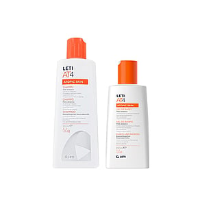 LETI AT4 Atopic Skin Shampoo 250ml + Bath Gel 100ml (8.45 fl oz + 3.38 fl oz)