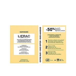 Lierac Sunissime - Gélules de bronzage - Complément alimentaire - 60 gélules