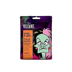 Mad Beauty Disney Villains Cruella Sheet Face Mask Gutsy & Glam Coconut 25ml