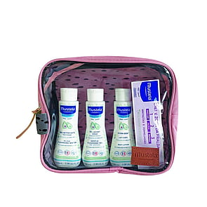 Mustela Essential Kit 4 Products for Babies Newborns Travel Sizes Pink