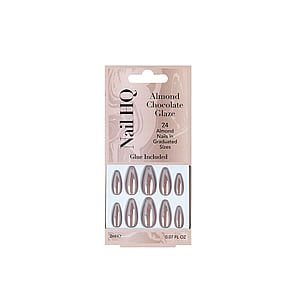 Nail HQ Almond Chocolate Glaze Nails x24