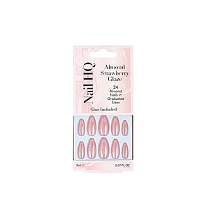 Nail HQ Almond Strawberry Glaze Nails x24