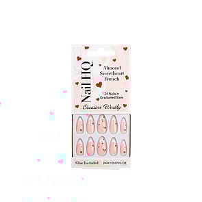 Nail HQ Almond Sweetheart French Nails x24