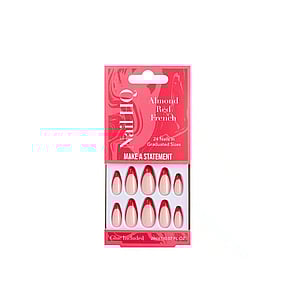 Nail HQ Make a Statement Almond Red French Nails x24