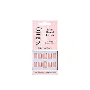 Nail HQ Oh, So Petite Round French Nails x24