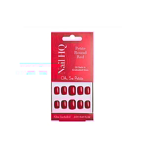 Nail HQ Oh, So Petite Round Red Nails x24