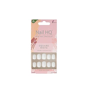 Nail HQ Square White Nails x24