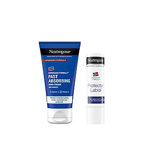 Neutrogena Hand Cream Light Texture 75ml + Lipstick 4.8g