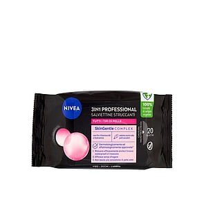 Nivea 3-In-1 Professional Makeup Remover Wipes x20