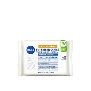 Nivea Biodegradable Refreshing Cleansing Wipes x40