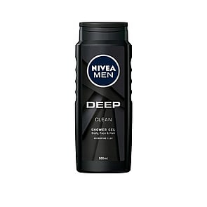 Nivea Men Deep Clean 3 in 1 Shower Gel 500ml (16.91fl oz)
