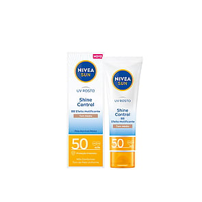 Nivea Sun UV Face Shine Control Tinted Cream Medium Shade SPF50 50ml