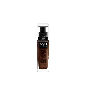 NYX Pro Makeup Can't Stop Won't Stop Foundation Deep Espresso 30ml