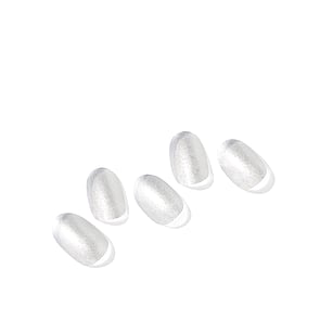 Ohora Semi Cured Gel Nail Strips N Silver Chrome x30