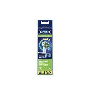 Oral-B CrossAction White Replacement Head Electric Toothbrush x4