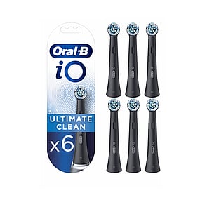 Oral-B iO Ultimate Clean Replacement Head Electric Toothbrush Black x6