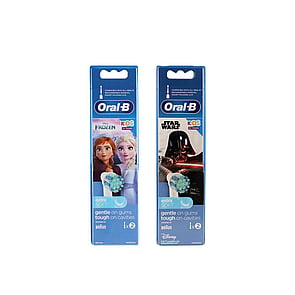 Oral-B Kids 3+ Replacement Heads Electric Toothbrush Disney Frozen/Star Wars x2