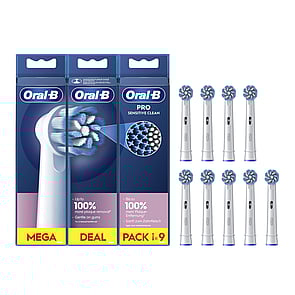 Oral-B Pro Sensitive Clean Replacement Head Electric Toothbrush x9
