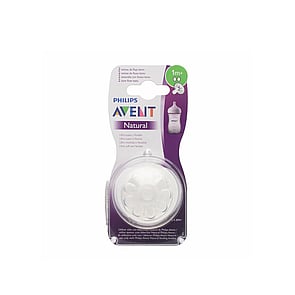Philips Avent Natural Baby Bottle Nipple Flow 2 1m+ x2