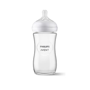 Philips Avent Natural Response Pure Glass Baby Bottle 1m+ 240ml