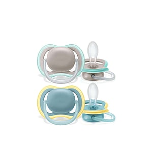 Philips Avent Ultra Air Pacifier 18m+ Grey/Blue x2