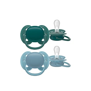 Philips Avent Ultra Soft Pacifier 18m+ Green/Blue x2