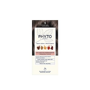 Phytocolor Permanent Color Hair Dye Shade 5 Light Brown