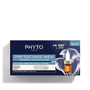 Phytocyane-Men Severe Hair Loss Treatment 12x3.5ml (12x 0.12 fl oz)