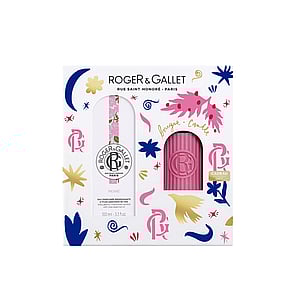 Roger&Gallet Wellbeing Fragrant Water Rose + Scented Candle Set