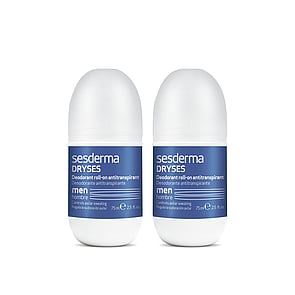 Sesderma Dryses Men Deodorant Roll-On Antiperspirant 2x75ml