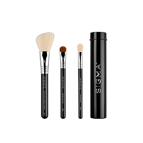 Sigma Beauty Essential Trio Brush Set Black