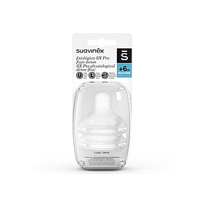 Suavinex Physiological Dense Flow SX Pro Silicone Nipple +6m x2
