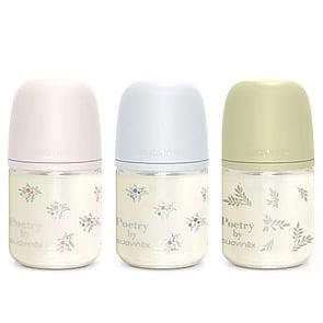 Suavinex Selection Poetry SX Pro Anti-Colic Glass Bottle Slow Flow +0m 120ml