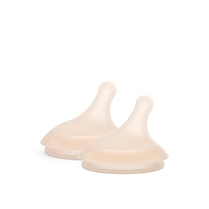 Suavinex Zero Zero Anti-Colic Flow M Silicone Nipple +3m Light x2