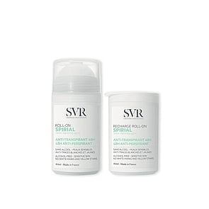 SVR Spirial Anti-Perspirant Deodorant Roll On 48h 50ml + Recharge 50ml