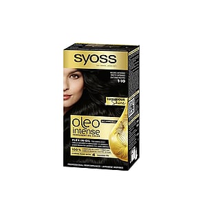 Syoss Oleo Intense Permanent Oil Color Permanent Hair Dye 1-10 Intense Black