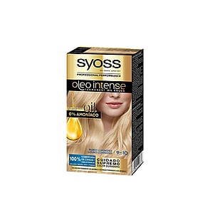 Syoss Oleo Intense Permanent Oil Color Permanent Hair Dye 9-10 Bright Blonde
