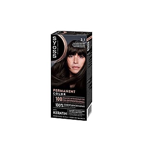 Syoss Permanent Color Hair Dye 3_1 Dark Brown