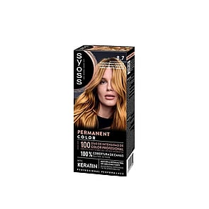 Syoss Permanent Color Hair Dye 8_7 Golden Caramel Blonde