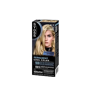 Syoss Permanent Cool Color Hair Dye 8_11 Light Blonde