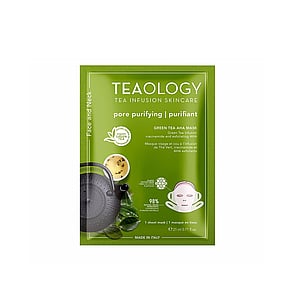 Teaology Green Tea AHA Pore Purifying Sheet Mask (0.71 fl.oz.)